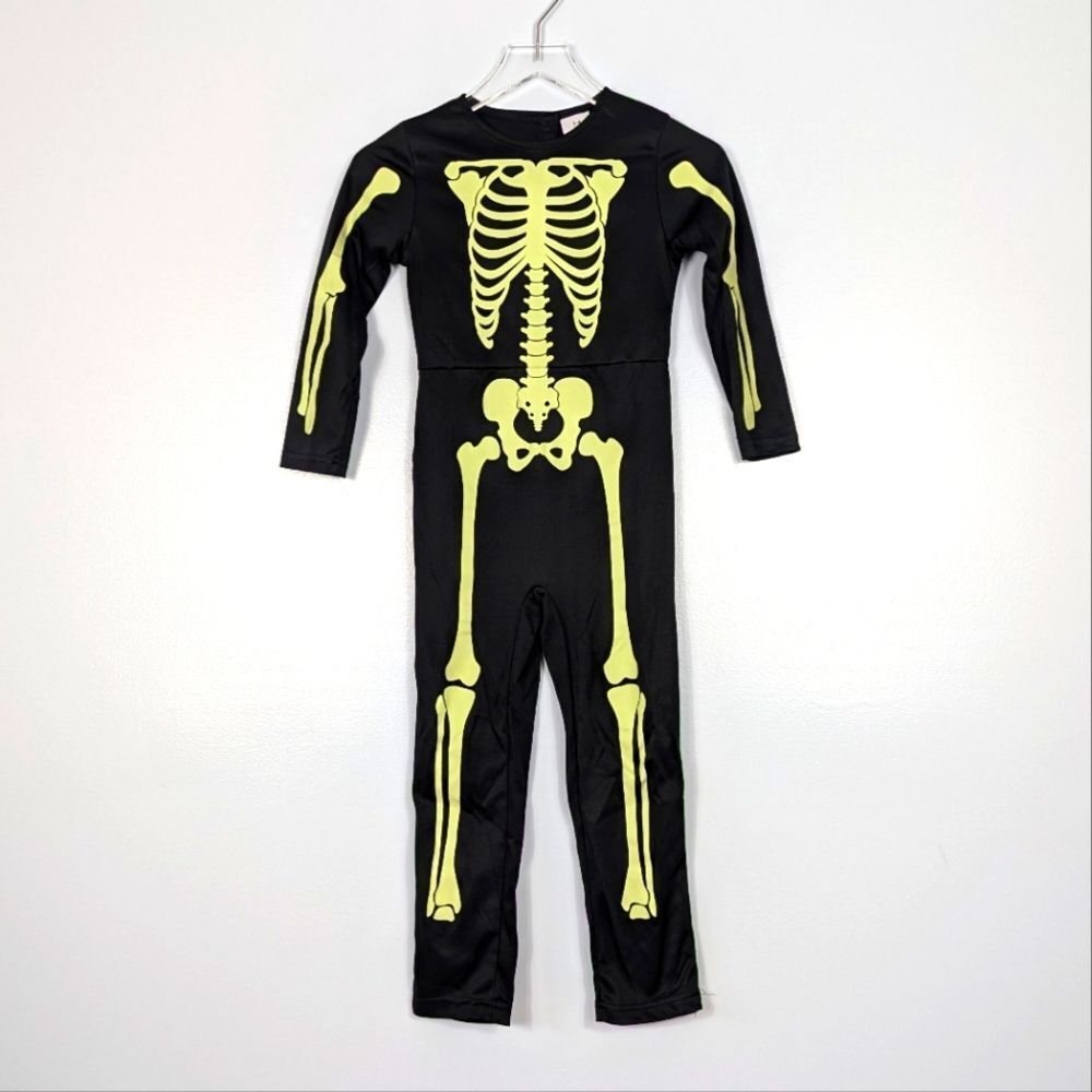Halloween Glow In The Dark Skeleton Costume 3-4 Years